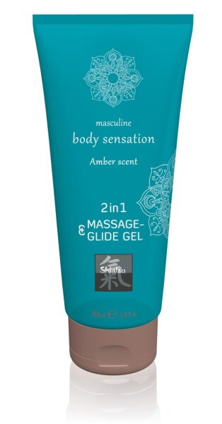 Massage & Glide Gel 2in1 Amber Scent 200 ml