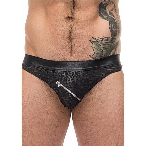 Bikini Con Zip Nero M | Male Power M