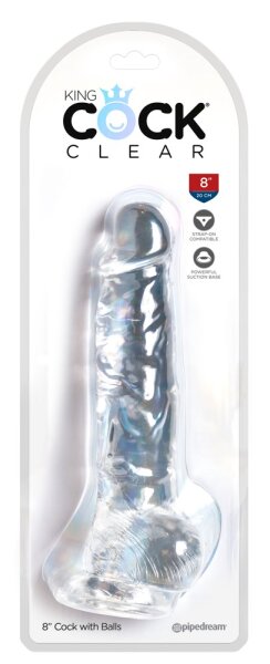 Pene Con Le Palle 20 cm | King Cock Clear