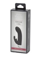 Mini Vibratore Per Coniglio Greedy Girl Nero | Fifty Shades Collection