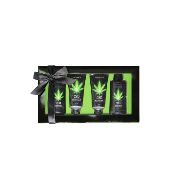 CBD - Bath and Shower - Luxe Gift set - Green Tea Hemp Oil