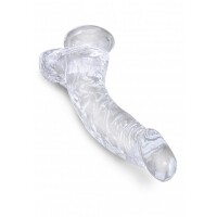 King Cock Clear 19 cm Cock With Palline | Pipedream