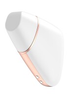 Stimolatore Di Impulsi Daria Triangolo Amoroso + Vibrazione Bianco | Satisfyer