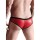 Wetlook Mens brazilian style briefs - Red L