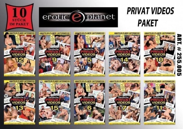 10er Erotic Planet Deutsche Privat Videos Paket