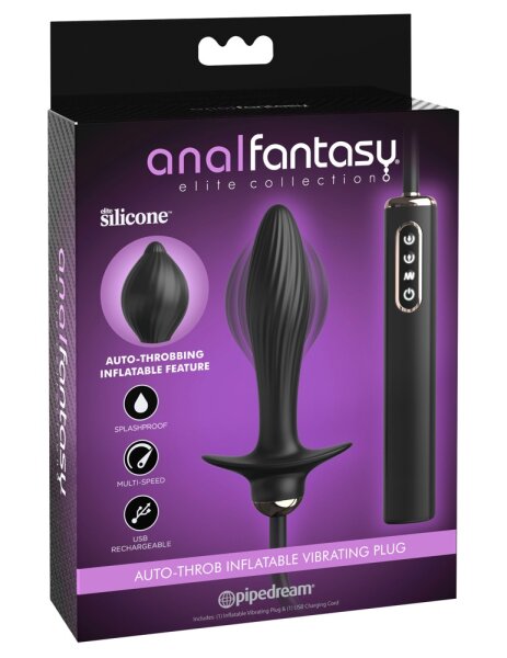 Tappo Vibrante Gonfiabile Auto-Throb | Anal Fantasy Elite