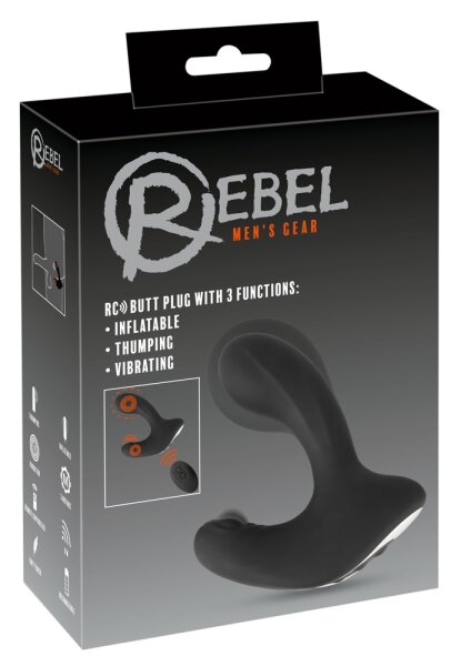Plug Anale RC Con 3 Funzioni | Rebel