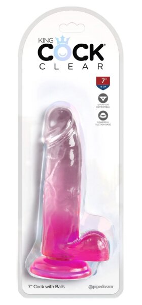 18 cm Pene Con Le Palle | King Cock Clear