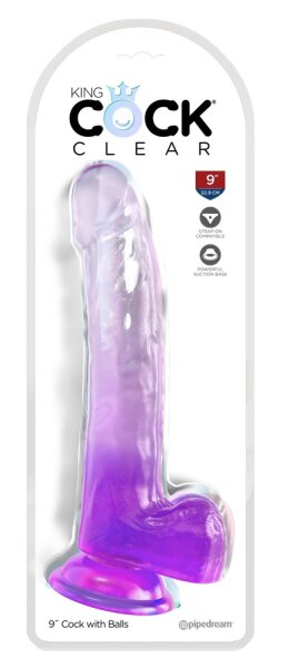 23 cm Pene Con Le Palle | King Cock Clear