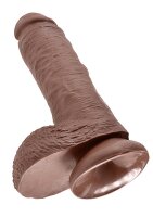 8 Inch Cock - With Balls - Brown