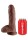 8 Inch Cock - With Balls - Brown