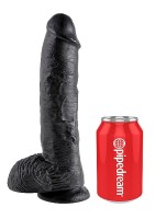 10 Inch Cock - With Balls - Black