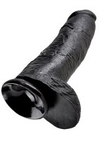 Pene Da 30,5 cm Con Palline Nero | Pipedream