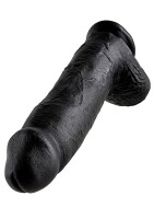 Pene Da 30,5 cm Con Palline Nero | Pipedream