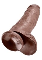 12 Inch Cock - With Balls - Brown