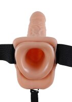 Strap-on Cavo Vibrante Con Palline 22,9 cm Pelle | Pipedream