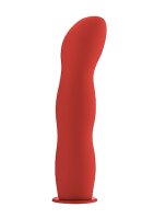 Deluxe Silicone Strap-On 20,3 cm Rot | Ouch!