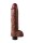 Vibrating Cock with Balls - 10 Inch - Brown