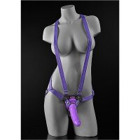 Dillio Purple - 7 Inch Strap-On Suspender Harness Set