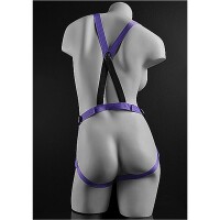 Dillio Purple - 7 Inch Strap-On Suspender Harness Set