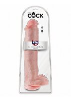 15 Inch Cock with Balls - Flesh