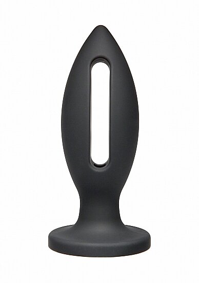 KINK Wet Works Lube Luge Premium Silicone Plug 6 Nero | Doc Johnson