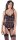 Body With Suspenders And Velvet Stripes 75B | Cottelli Collection Lingerie