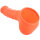 Housse De Pénis En Latex Carlos / néon orange - L21 cm - Ø5,5 cm