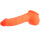 Housse De Pénis En Latex Carlos / néon orange - L21 cm - Ø5,5 cm