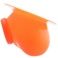 Copertura Del Pene In Lattice Ben Mit Basisplatte / neon arancione - L7 cm - Ø5,5 cm